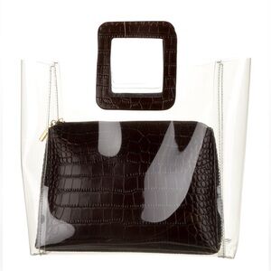 Staud Shirley bag. Clear bag.
